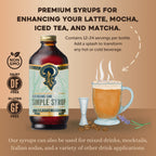 Rich Organic Cane Sugar Simple Syrup