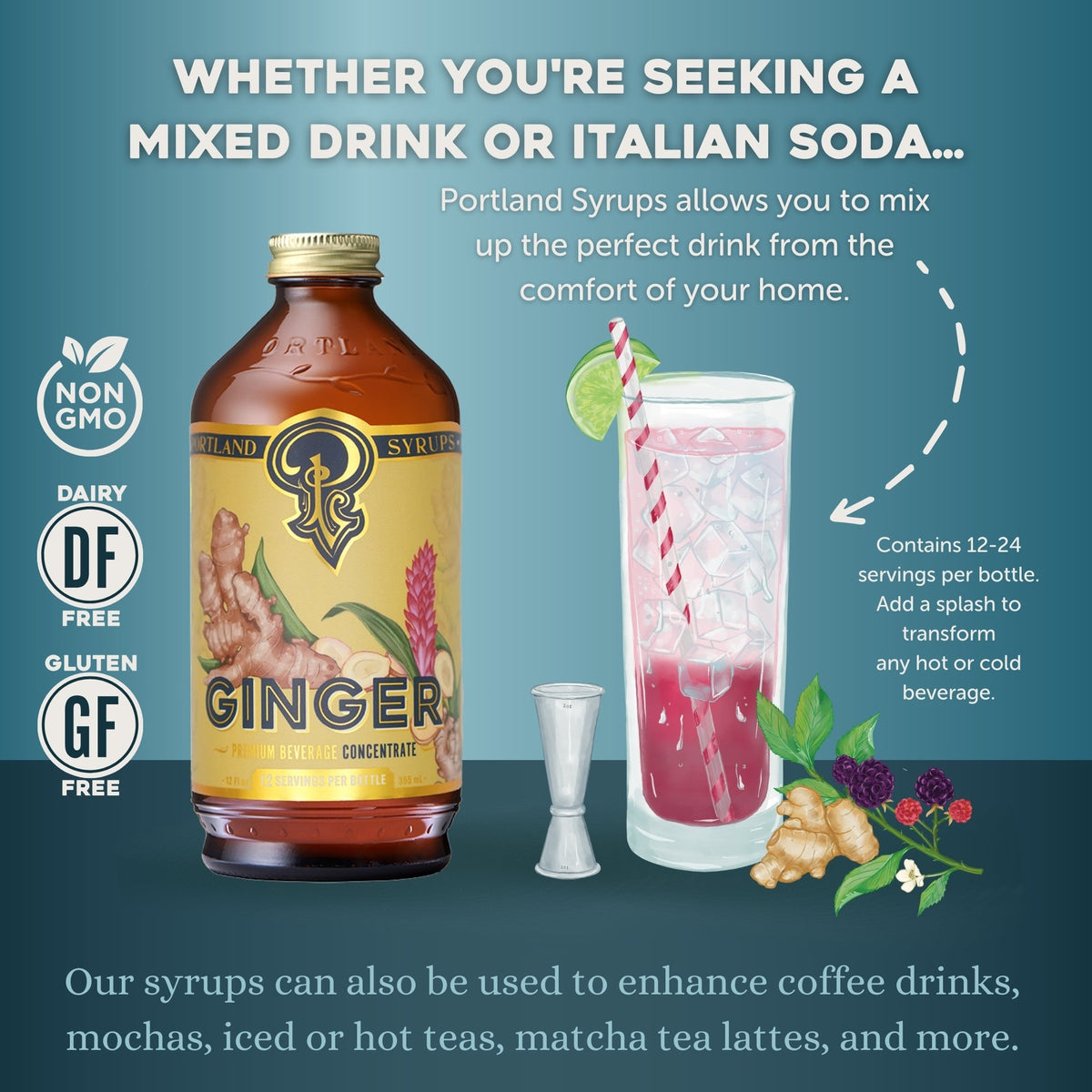 Authentic Ginger Syrup two-pack