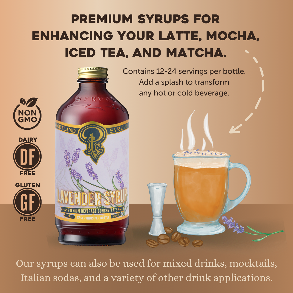 Lavender Syrup two-pack