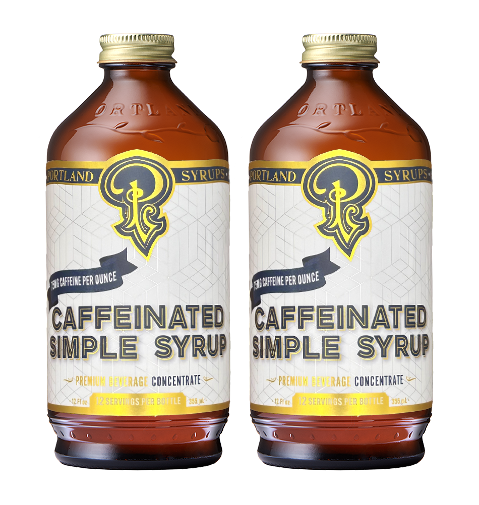 Caffeinated Simple Syrup two-pack
