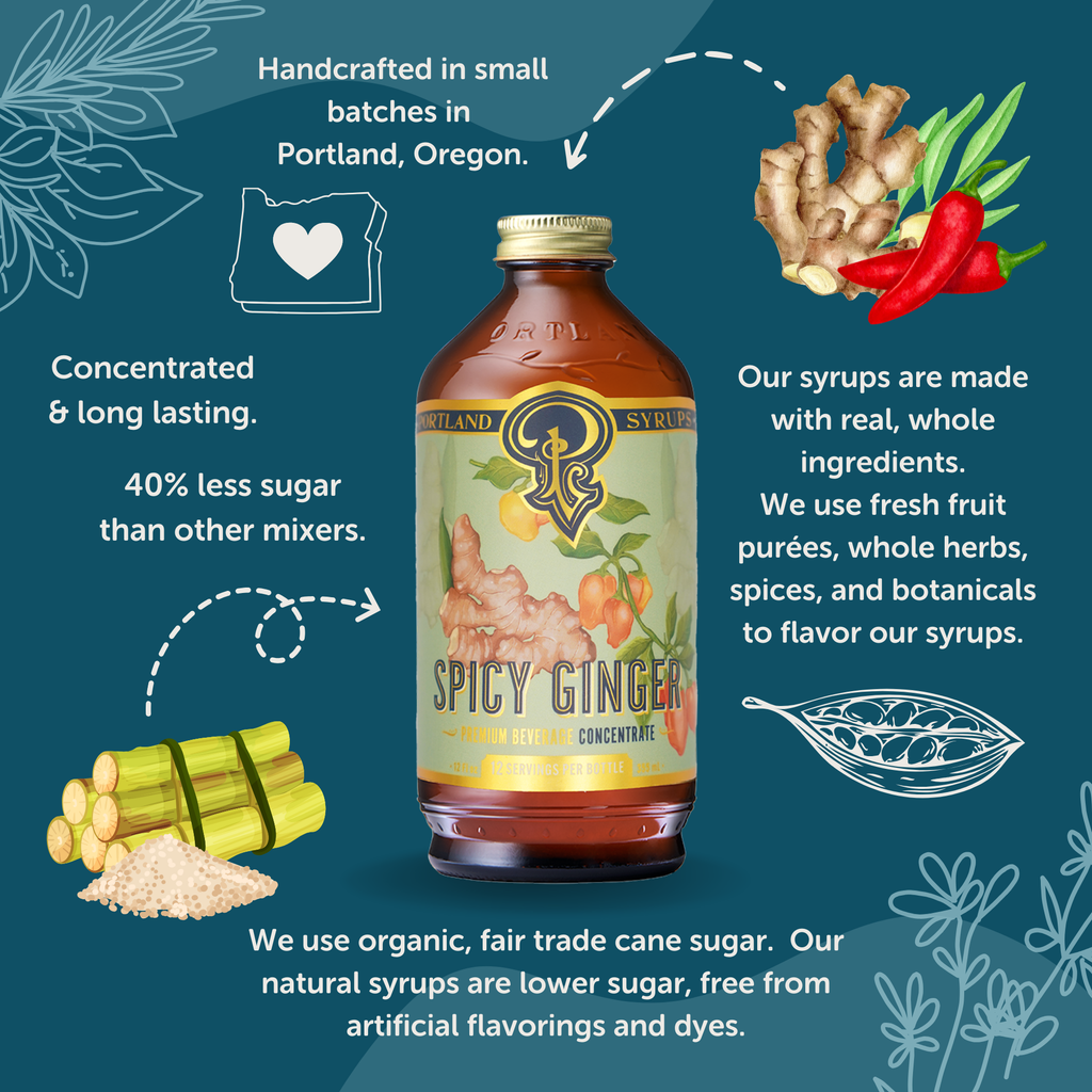 Spicy Ginger Syrup two-pack