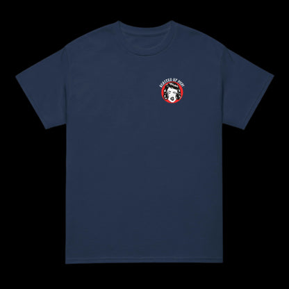 Roasting Misogyny_ Roasted By Mom Coffee Front tshirt blue