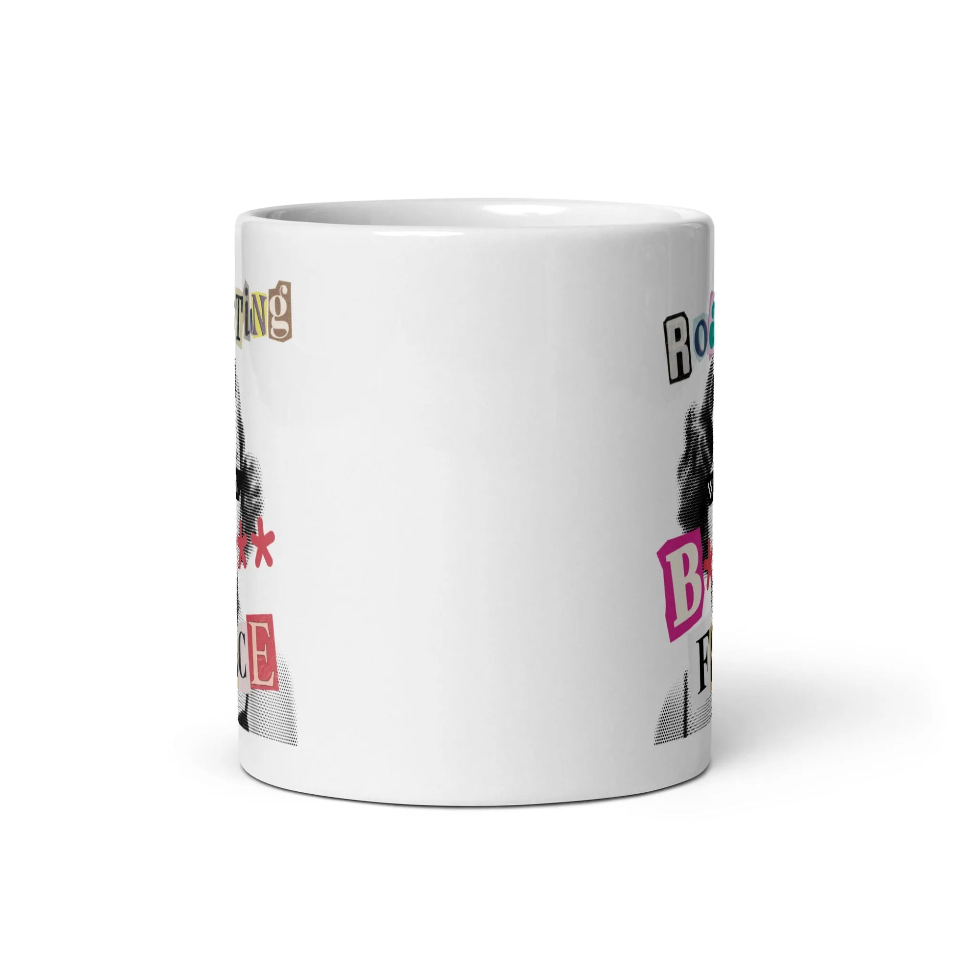 RBF White glossy mug