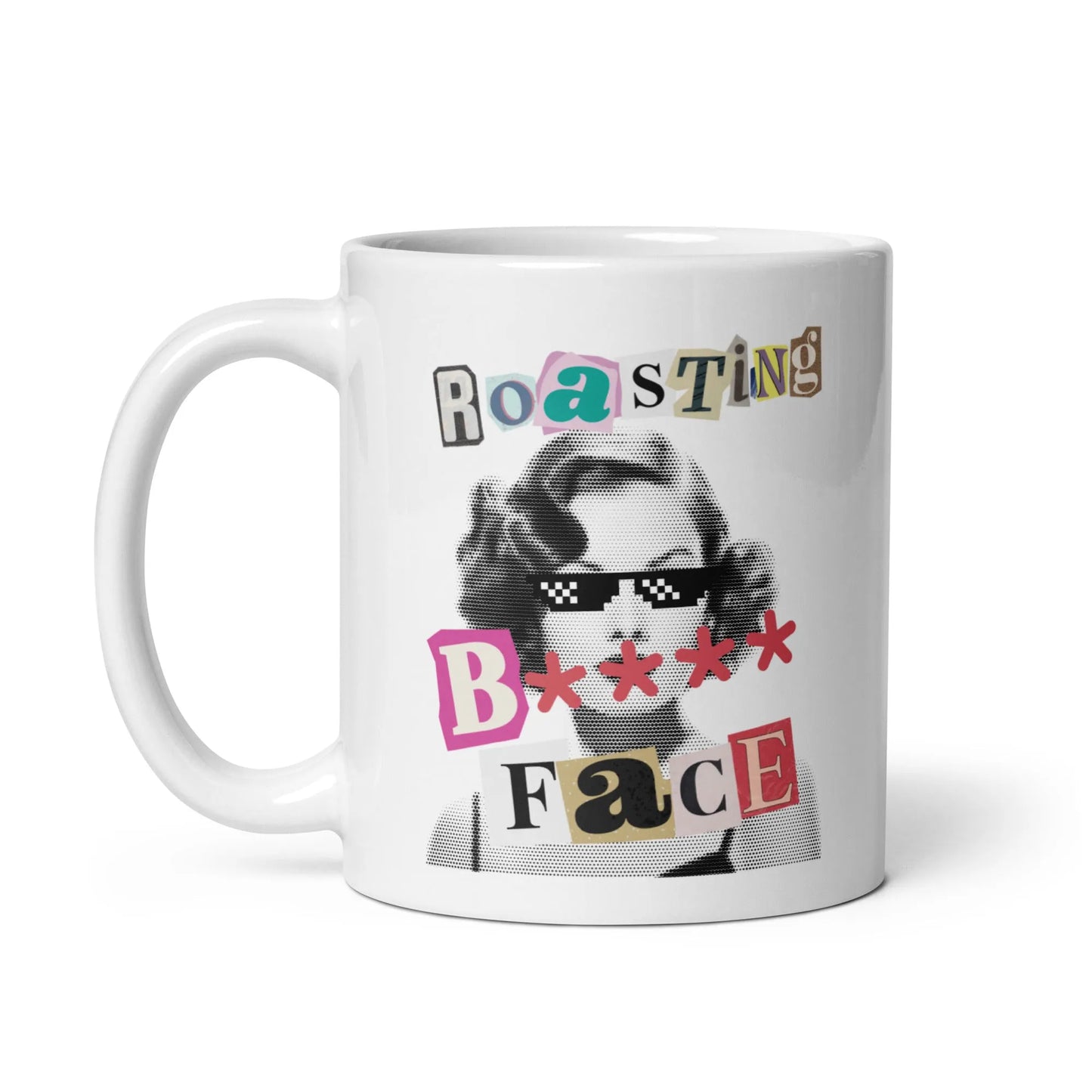 RBF White glossy mug